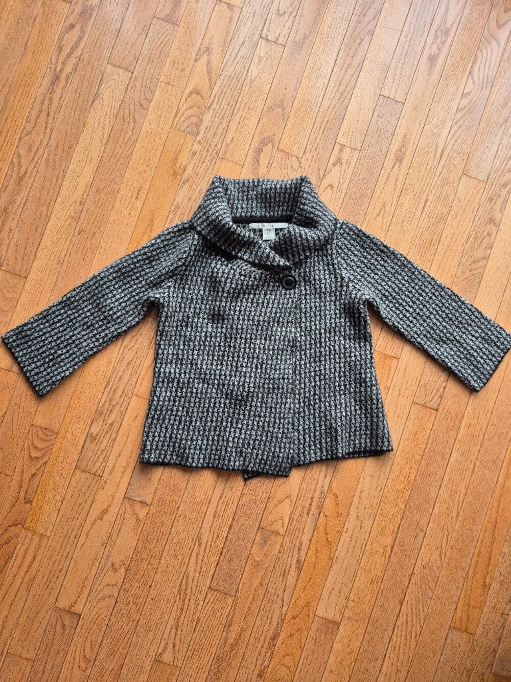 Max Studio Cowl Neck Asymmetrical Sweater Jacket Small